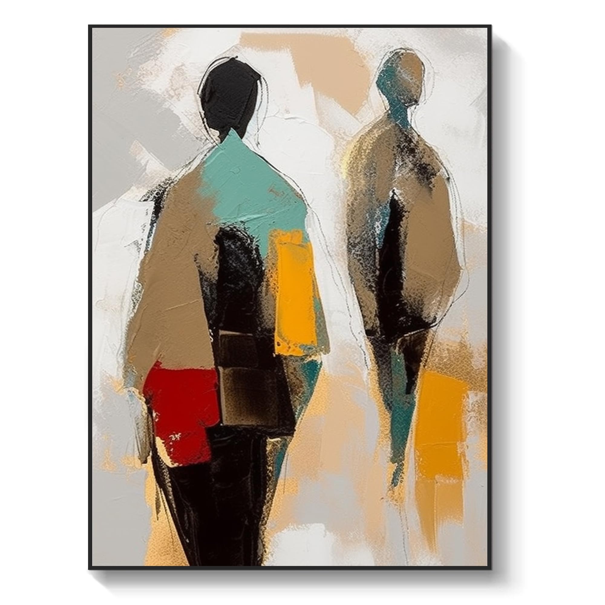 Amazon.com: Yahedoba Abstract multi-person boy oil painting